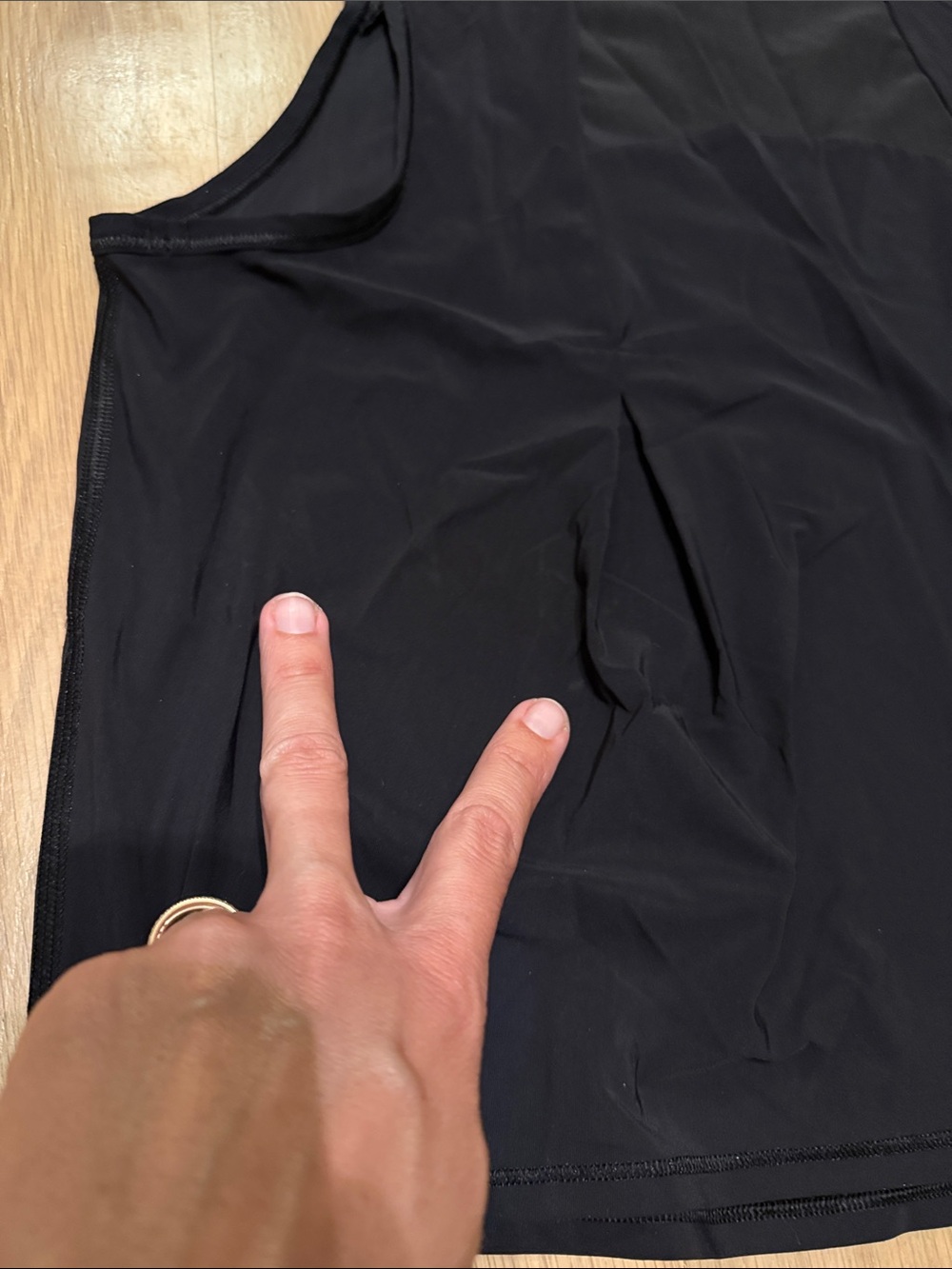 Lululemon Black Mesh Tank Top - Picture 4 of 4